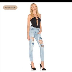 GRLFRND Karolina Distressed Jeans